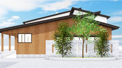勝山高校寮 建設工事(建築中)